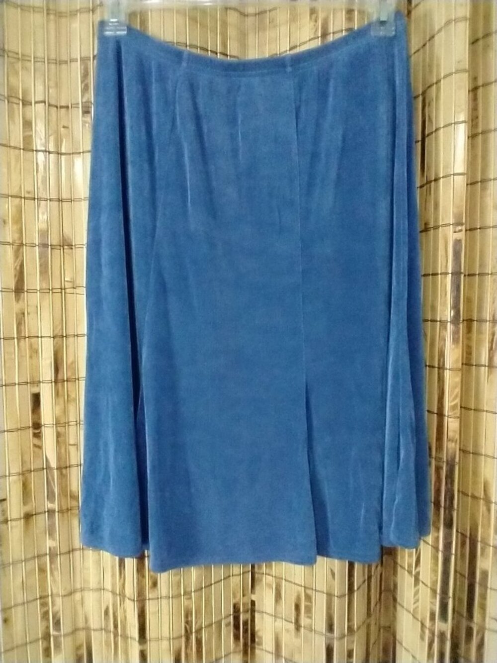 The Travel Collection Blue Flared Midi Skirt Size LRG